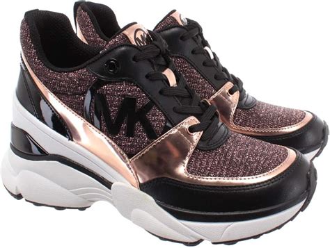 michael kors snaekr neon roze|michael kors rose gold trainers.